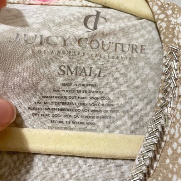 Juicy Couture Sleeveless Python Print Cinched Waist Jumpsuit Womens S Casual - Picture 3 of 12